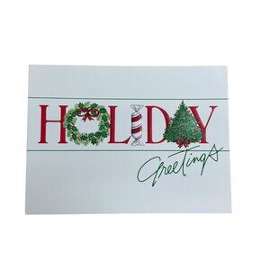 Holiday Greetings Christmas Holiday‎ Card BURGOYNE, INC. Envelopes Set Of 17 VTG